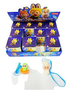 展示盒12只盲盒植绒款pvc全家福拉布（混色混款） - OBL10389255