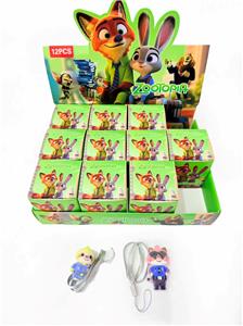 展示盒12只盲盒植绒款pvc疯狂动物城 （混色混款） - OBL10389256