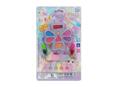 跨境儿童彩妆儿童化妆品饰品美甲梳扮女孩玩具过家家新款DIY饰品化妆品套装 - OBL10391268