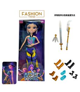 K-POP彩虹猎魔系列 1比1  12寸12关节实身真玻璃眼珠惊喜猎魔女团娃娃带耳环带一条猎魔三交叉带金貂卡片一张 - OBL10391390