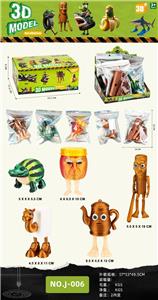 大号山海经(5款）10CM蜜糖罐/9CM鳄鱼西瓜/11CM骆驼冰箱/12.5CM茶壶人/20CM 木棍人 - OBL10392606