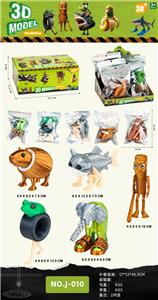 大号山海经(5款）10CM椰子鼠/12.5CM猫鱼人/9.5CM 大鞋象/ 13CM 轮胎青蛙/20CM 木棍人 - OBL10392610