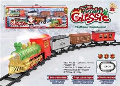 古典蒸汽电动轨道火车
(圣诞款） - OBL10392954