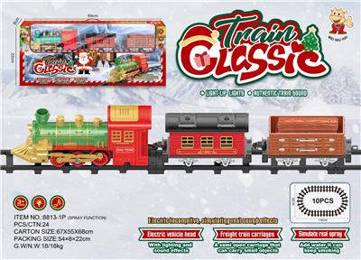 古典蒸汽电动轨道火车
(圣诞款） - OBL10392957