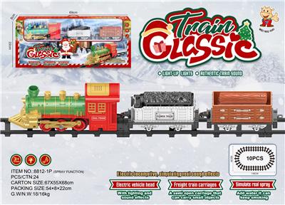 古典蒸汽电动轨道火车
(圣诞款） - OBL10392958