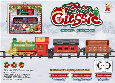 古典蒸汽电动轨道火车
(圣诞款） - OBL10392960
