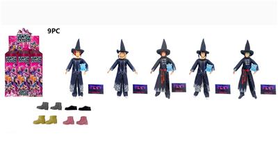 1比1 K-POP 猎魔动画版  11.5寸11关节实身恶魔沙加   带一只搪胶derpy老虎 5款9PC混装 - OBL10393092