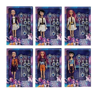 11寸实身9关节猎魔女团娃娃带配件 6款混 - OBL10393100