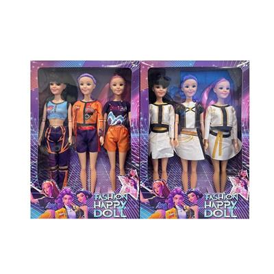 11寸实身3D眼K-POP猎魔女团娃娃(3只装)2款混 - OBL10393104