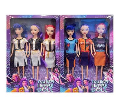 11寸实身K-POP猎魔女团娃娃(3只装)2款混 - OBL10393116