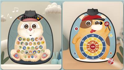 PN033-2  无耳朵兔子和狗双面标靶挂图 - OBL10393906