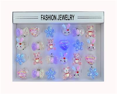 盒庄24只卡通系列闪光戒指 - OBL10394302