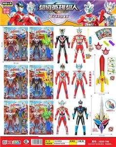 31.5cm专利超人（声光）+圣剑（声光)+永恒之剑（声光）+水晶+胶囊+卡片 - OBL10395146