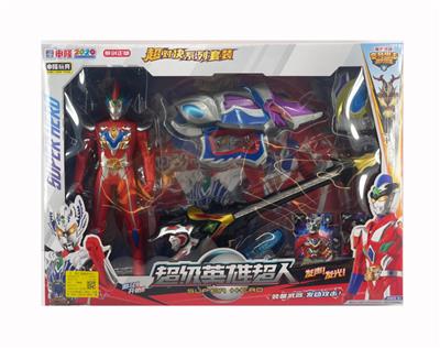 31.5CM专利超人（声光）+王者剑（声光）+战斗仪（声光）+戴卡变身器（声光）+配件 - OBL10395179