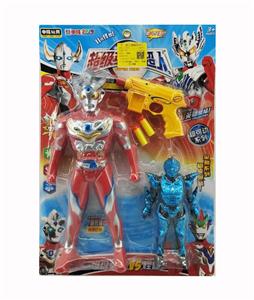 31.5cm专利超人（声光）+软弹枪+怪兽 - OBL10395210