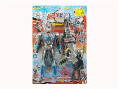 31.5CM专利超人（声光）+大枪（声光）+变形+水晶 - OBL10395214