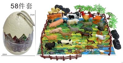 农场动物58件套大蛋壳装 - OBL10396404