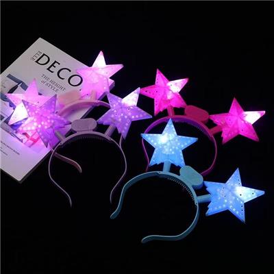 镂空五星头箍/图色混装 - OBL10397277