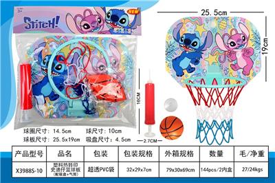 塑料板热转印史迪仔篮球板（配吸盘+气筒） - OBL10397876