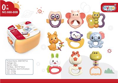 9只装水煮牙咬摇铃 - OBL10398470