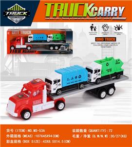 惯性美式拖头车带两辆环卫车 - OBL10398546