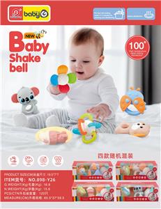 摇铃软胶逗引抬头视听抓握启蒙触觉感知培养观察力安抚小牙床安全啃咬早教益智亲子互动 - OBL10398567