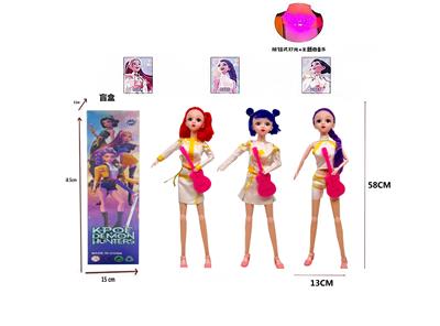 猎魔女团K-POP22寸17关节8D包装袋灯光音乐主题曲鲁米佐伊米拉搪胶公仔 - OBL10398632