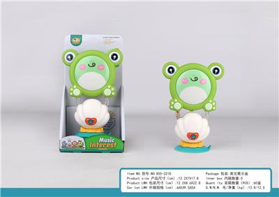 贝壳吸盘+卡通音乐青蛙摇铃 - OBL10398871