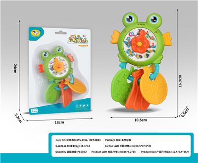青蛙牙胶摇铃 （黄/橙2色混装） - OBL10398888