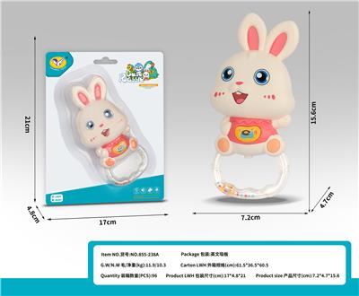 卡通音乐兔子摇铃 - OBL10398891