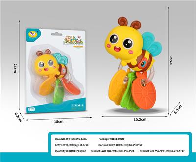 卡通音乐蜜蜂牙胶摇铃 - OBL10398902
