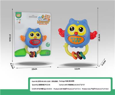 猫头鹰摇铃 （红/橙2色混装） - OBL10398920