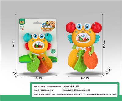 螃蟹牙胶摇铃 （红/蓝2色混装） - OBL10398925