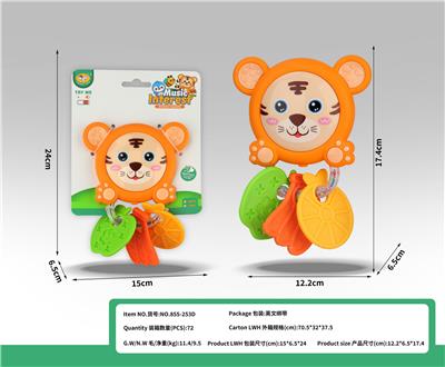 卡通音乐老虎牙胶摇铃 - OBL10398945