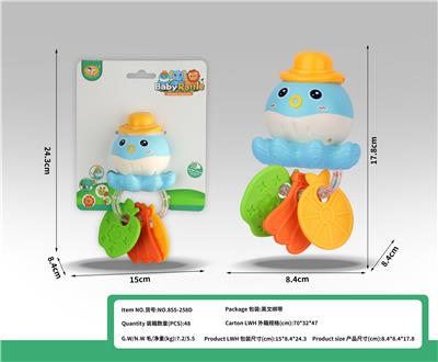 卡通章鱼牙胶解压摇铃 - OBL10398950