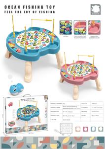 音乐立式旋转钓鱼台45鱼    (无按键-带腿) - OBL10399304