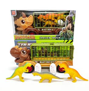 恐龙惯性工程车+3只恐龙+二粒蛋 - OBL10399512