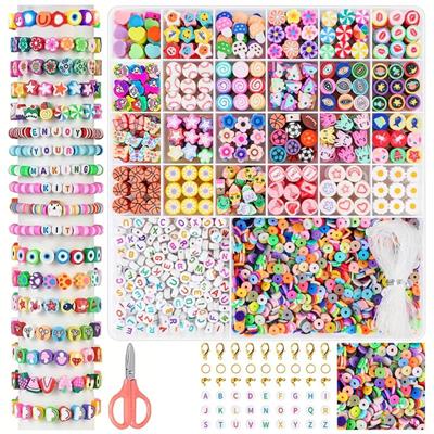 软陶+字母珠+剪刀+龙虾扣包扣圈线26格 - OBL10400887