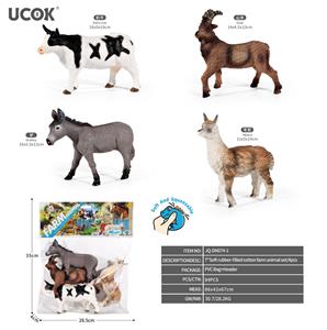 4只7寸搪胶充棉农场动物套装 - OBL10401190
