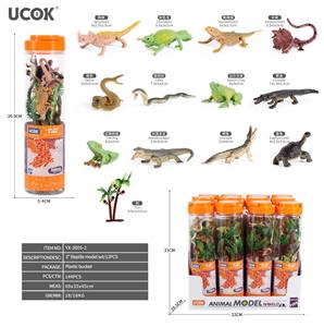 12只3寸爬行动物模型套装 - OBL10401245