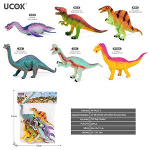 6只12寸BB哨软胶恐龙 - OBL10401270