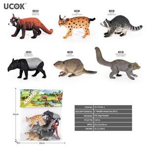 6只6寸野生动物模型套装 - OBL10401288