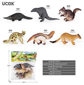 6只6寸野生动物模型套装 - OBL10401289