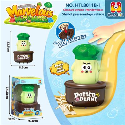 果蔬类按压车
大葱按压滑行车
按压车 卡通车按压滑行
压力车 按压萌趣车
DIY积木底座拆卸
（产品采用UV工艺） - OBL10401321