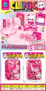 PVC卡头袋萌兔诊所医生过家家 - OBL10401575