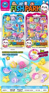 高频双吸塑卡通钓鱼海洋乐园带磁铁 - OBL10401581