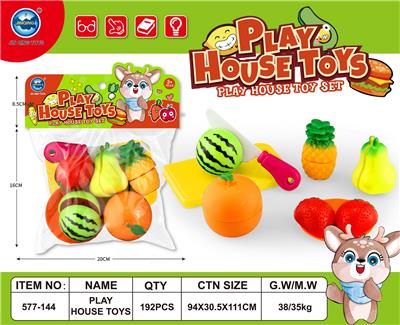 PVC卡头袋过家家水果切切乐 - OBL10401704