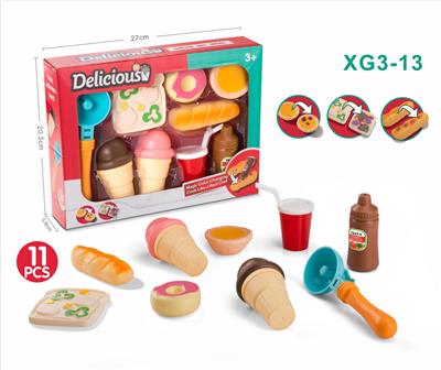 DIY可变色11PCS食物套装 - OBL10402546