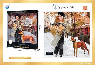 11.5寸女人遛狗 - OBL10402588