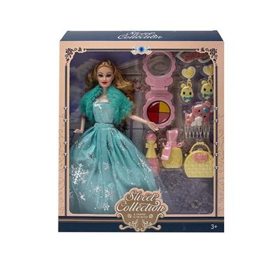 11.5寸实身9关节婚纱芭比带打扮吸塑配件 - OBL10402877